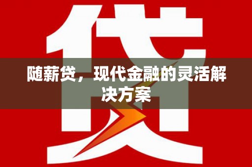 桐乡随薪贷，现代金融的灵活解决方案