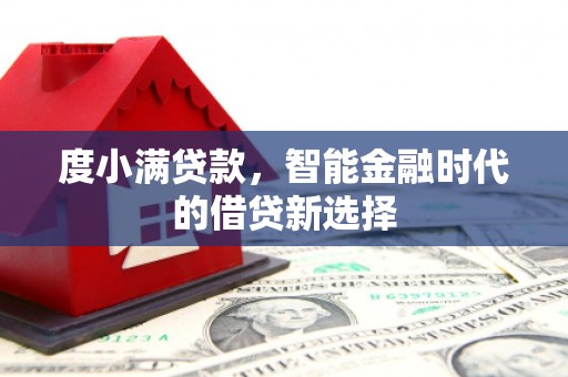 桐乡度小满贷款，智能金融时代的借贷新选择