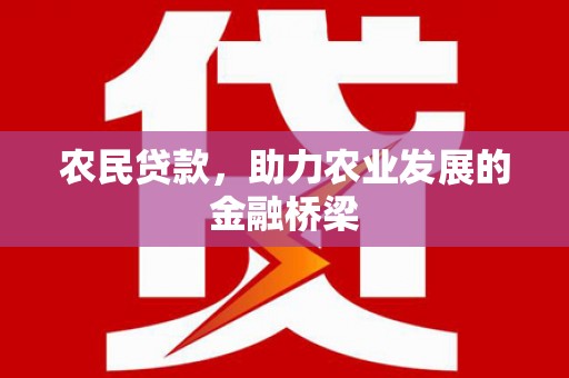 桐乡农民贷款，助力农业发展的金融桥梁