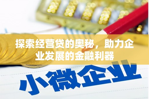 桐乡探索经营贷的奥秘，助力企业发展的金融利器