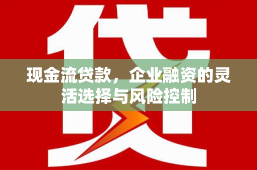 桐乡现金流贷款，企业融资的灵活选择与风险控制