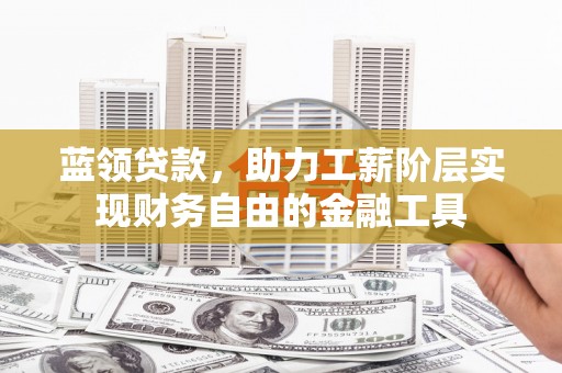 桐乡蓝领贷款，助力工薪阶层实现财务自由的金融工具