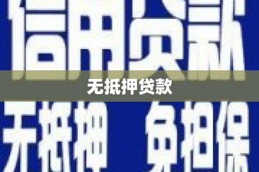 桐乡无抵押贷款