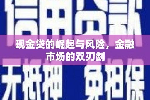桐乡现金贷的崛起与风险，金融市场的双刃剑