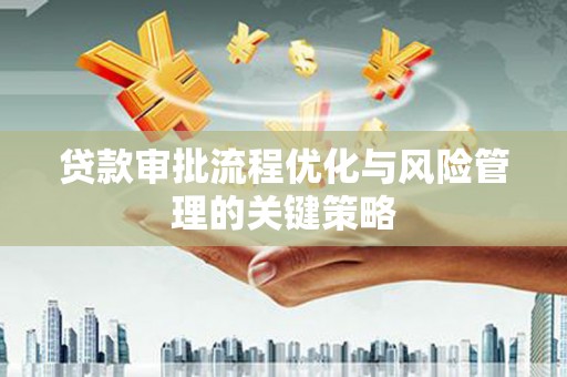 桐乡贷款审批流程优化与风险管理的关键策略