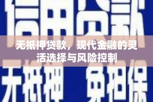 桐乡无抵押贷款，现代金融的灵活选择与风险控制