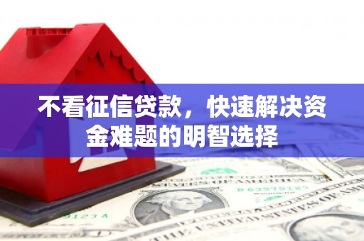 桐乡不看征信贷款，快速解决资金难题的明智选择