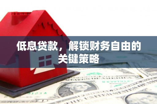 桐乡低息贷款，解锁财务自由的关键策略