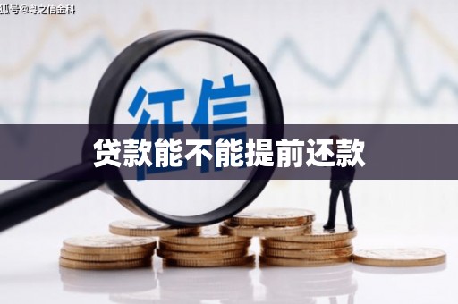 桐乡贷款能不能提前还款