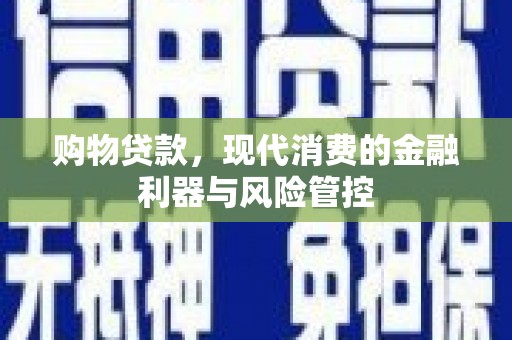 桐乡购物贷款，现代消费的金融利器与风险管控