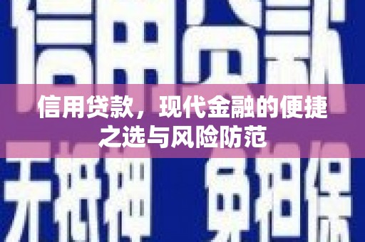 桐乡信用贷款，现代金融的便捷之选与风险防范