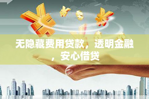 桐乡无隐藏费用贷款，透明金融，安心借贷