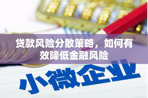 桐乡贷款风险分散策略，如何有效降低金融风险