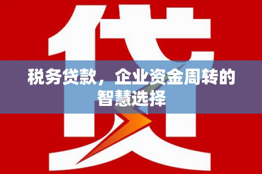 桐乡税务贷款，企业资金周转的智慧选择