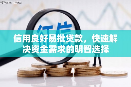 桐乡信用良好易批贷款，快速解决资金需求的明智选择