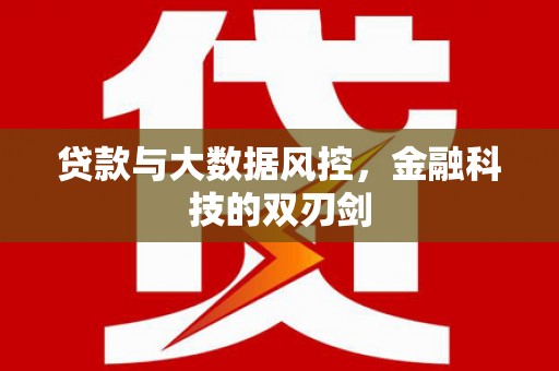 桐乡贷款与大数据风控，金融科技的双刃剑