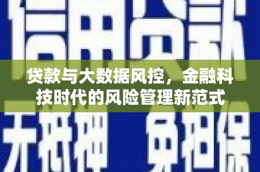 桐乡贷款与大数据风控，金融科技时代的风险管理新范式