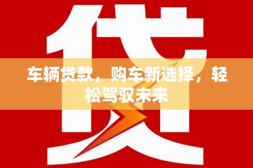 桐乡车辆贷款，购车新选择，轻松驾驭未来