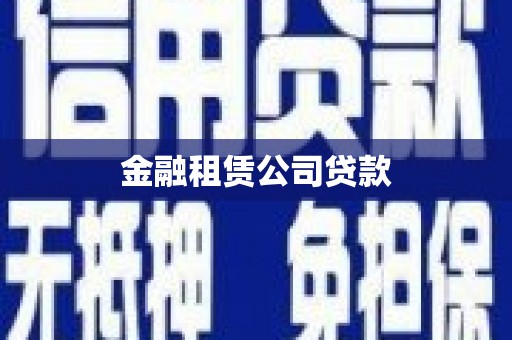 桐乡金融租赁公司贷款