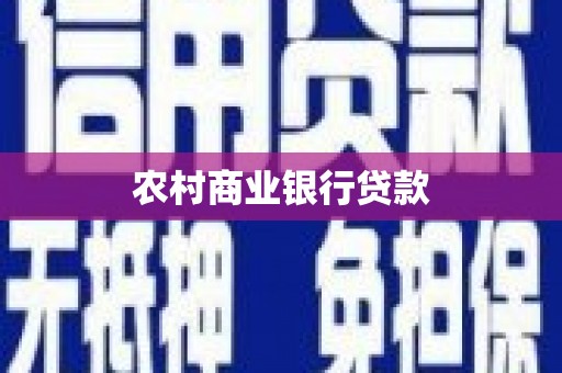 桐乡农村商业银行贷款