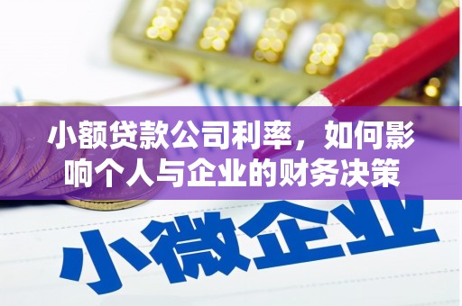 桐乡小额贷款公司利率，如何影响个人与企业的财务决策