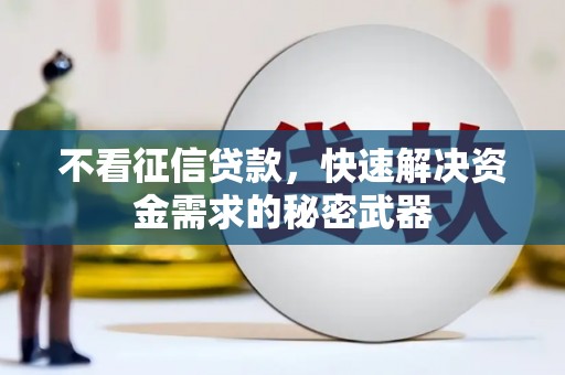 桐乡不看征信贷款，快速解决资金需求的秘密武器