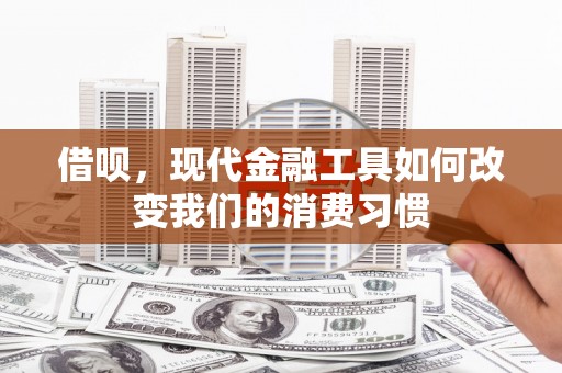 桐乡借呗，现代金融工具如何改变我们的消费习惯