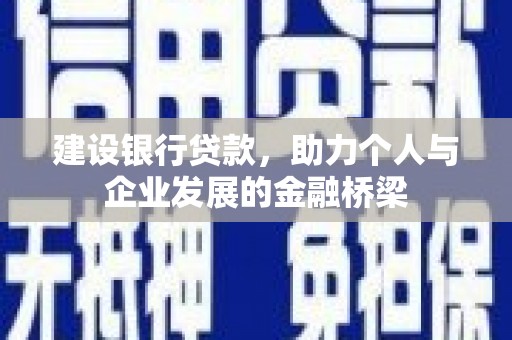桐乡建设银行贷款，助力个人与企业发展的金融桥梁