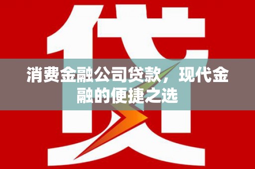 桐乡消费金融公司贷款，现代金融的便捷之选