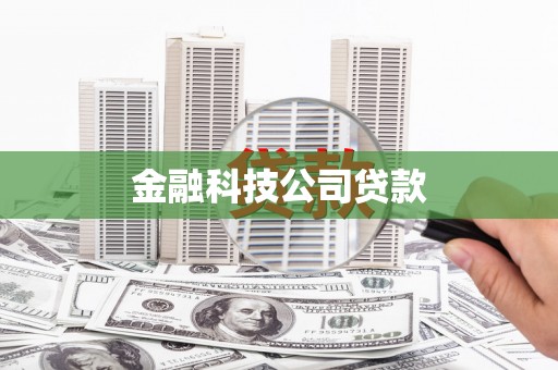 桐乡金融科技公司贷款