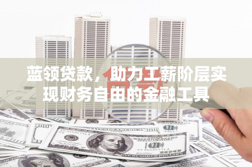 桐乡蓝领贷款，助力工薪阶层实现财务自由的金融工具
