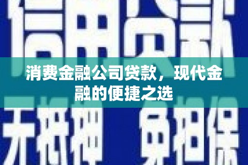 桐乡消费金融公司贷款，现代金融的便捷之选